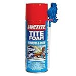 Loctite Tite Foam Windows & Door PU sealant(White), Expanding Foam for windows and door gaps filling, keeps dust and pests aways, DIY dries fast, waterproof no shrinkage easy application, 340g