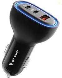 DR VAKU 100W Car Charger Fast Charging Triple Port Dual 2X Type C PD P
