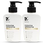 Keratin Smooth Conditioner 400 ml, Repair for Reducing Hair Loss & Breakage, Upto 95% stronger hairs,Sulphate & Paraben free,Treatment For Dry & Frizzy Hair,Unisex Suitable for all hair types