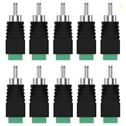 TECH-X RCA Plugs for Speaker Wire, AV Screw Terminal Connector, Phono