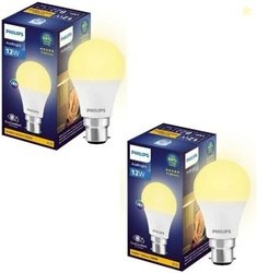 PHILIPS 12 W Basic Standard B22 LED Bulb (Yellow, Pack of 2)