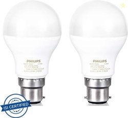 PHILIPS 9 W Basic Standard B22 LED Bulb (Yellow, Pack of 2)