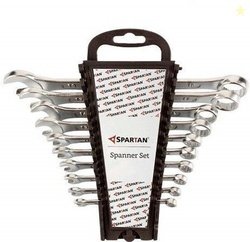 Spartan SPA_SPANpk10 Carbon Steel Combination Spanner (Silver, Se...mo