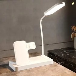Lifelong 3-in-1 Wireless Charging LED Desk Lamp | Fast Charging for Sm
