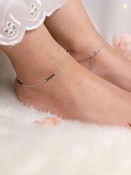 GIVA Silver-Plated Anklet