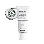 Aqueria Oil Control Brightening Gel Multi-Active French Sunscreen SPF 50 PA++++ | In-Vivo/In-Vitro Tested | 2% Niacinamide & Hyaluronic Acid | Modern UV Filters | Broad Spectrum UVA/UVB & Blue Light Protection | Lightweight, Non-Greasy, No White Cast | Su