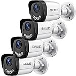 SINLOE Wired 2 MP Color Night Vision Day/Night 24 Hour Full Color Vision 1080P Full HD AHD Weatherproof Bullet Outdoor CCTV Compatible for All 2MP and Above AHD Supporting DVRs, 4 Unit