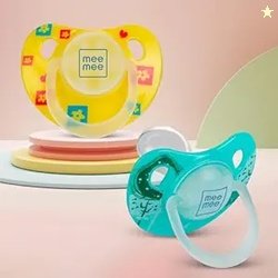 Mee Mee Baby Silicone Pacifier | Orthodontic Nipple for Oral Stimulati