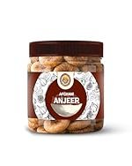 GORU NUTRIXA Natural Premium Afghani Anjeer 500GM | Soft, Juicy Dried Figs Dry Fruit | Rich in Dietary Fiber | No Added Sugar