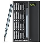 Tizum 24 in 1 Mini Precision Screwdriver Set with Magnetic Head & S2 Steel Bits for Mobile Phone, Tablet, PC & Household Repair Tool Kit – Black