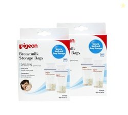 Pigeon Breast Milk Storage Bag Combo | Pack of 2 (10 Pieces) | Secure