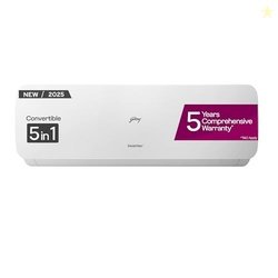 Godrej 1.5 Ton 3 Star, 5 Years Comprehensive Warranty,AI Powered, 5 in
