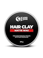 Beardo Hair Clay Wax for Men, 100 gm | Hair Clay for men | Styling Wax | Volumizing | Strong Hold | Restylable |Matte Finish | Easy to Wash Off | Texture Clay for Men