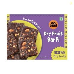 GO DESi Dates Dry Fruit Barfi - 200 grams | 93% Dry Fruits | No Added