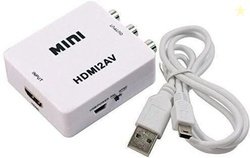 TrustEdge  TV-out Cable MINI HDMI2AV UP Scaler 1080P HD Video (Wh...mo