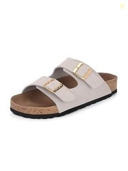 EL PASO Leather Fashion Sandals Casual Platform Heels Wedges Cork Sole