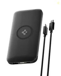 Spigen 2-in-1 10000mAh Wireless Charging Power Bank, 25W Max Fast Char