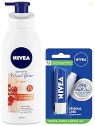 Nivea Body Lotion, Extra Whitening Cell Repair SPF 15, For All Skin Ty