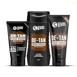 Beardo De-tan Har Roz Kit For Men (Set of 3) | Detan Face Wash & Detan
