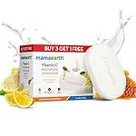 Mamaearth Vitamin C Moisturizing Lotion Soap (3 + 1 Free) (125 gm x 4) | Deeply Cleanses | Moisturizing Bathing Bar | Brightens Skin | Nourishes Dry Skin | Non-Drying | 76% TFM Grade 1 Soap