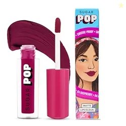 Sugar Pop Matte Lipcolour - 04 Raspberry (Reddish Pink) 1.6 Ml - Lasts