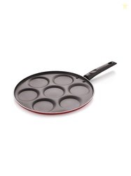 NIRLON Red Aluminium Dishwasher Safe Uttapam Tawa