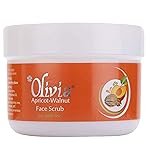 Olivia Apricot-Walnut Natural Skin Care Face Scrub 150g For Daily Use Shine & Rejuvenate – 150 g
