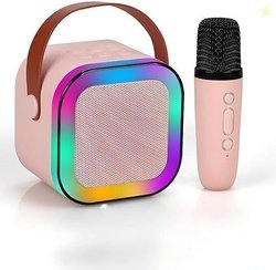 parmi Portable Karaoke Bluetooth Speaker with Mic (Multicolor)