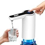 AGARO Electric Water Dispenser Pump, Automatic Water Dispenser Pump, USB Rechargeable, Drinking Water Pump for 20 Litre Bottle Can, Retention and Portable Water Pump Home, Camping, Party (White)