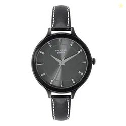 Sonata Poze Quartz Analog Gun Dial Metal Strap Watch for Women-SP80015