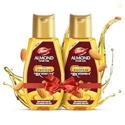 Dabur Almond Hair Oil - 580ml(290ml*2) | Provides Damage Protection |