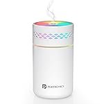 Portronics Magma Lite Type-C Powered Humidifier with RGB Light, 260ml Water Tank, 35ml/h Mist Output, Continuous & Intermittent Modes, One-Button Control, for Home, Car & Bedside (Water Use Only)