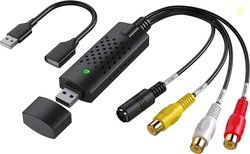 USB Video Capture Card, RCA to USB Audio Video Converter, VHS Mini DV