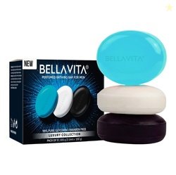 BELLAVITA Perfume Bathing Soap Bar for Men 3 x 100Gm with Pure Glyceri