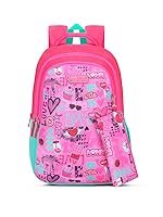 Lavie Sport Valentine 36L Pink Backpack | Fits Upto 15 Inch Laptop | Organizer & Bottle Holder |Pencil Pouch | Gift for Men, Women, Boys, Girls | Laptop Sleeve for School & College