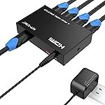 MT-Viki HDMI Splitter 1 in 4 Outputs 1 x 4 Power HDMI Splitter 4 Ports with AC Adapter 4K x 2K@30Hz 3D Full HD Splitter for PS4 Fire Stick HDTV