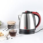 CELLO Stainless Steel Quick Boil Primo 1.5 Litre Electric Kettle Watts, Red, 1350 Watt