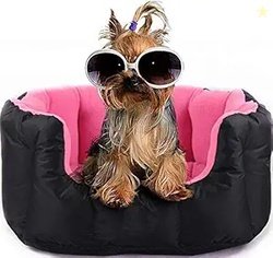 Pawsome Polyester,Nylon, Reversable Dual Color Pink & Black Ultra Soft