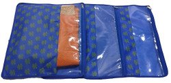 PrettyKrafts Saree Cover Set of 3 Designer Prints with Transparent Win