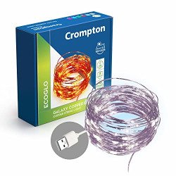 Crompton Galaxy Decoration Copper USB Powered String Fairy Lights with