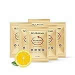 NO BRAINER Bathroom Cleaner Powder to Liquid | Natural PlantâBased, Non -Toxic | Citrus Fresh for Tiles, Taps & Floors | No Bleach, No Residue | Kid & Pet Safe | No Plastic Waste (1 Pouch for 500 Ml)