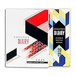 amazon basics 2025 New Year Dated Diary | Hard Bound Personal Planner For Him & Her | Goal Setting & Productivity Tools | Set Of 2, Multicolor