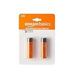 Amazon Basics AA Rechargeable Batteries | 1300 mAh with 1.2 V Power| Ni-MH Batteries (Pack of 2)
