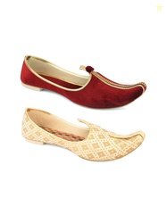 DESI COLOUR Men Multi Mojaris