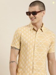 HERE&NOW Men Slim Fit Floral Opaque Printed Casual Shirt