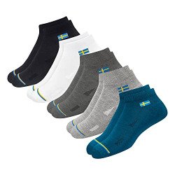 SWAGR Polyester 5 Pairs Solid Ankle Length Socks For Men & Women, Mult
