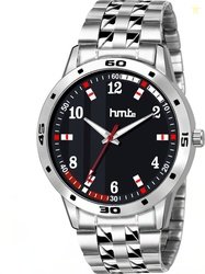 HMTE Men Dial & Stainless Steel Bracelet Style Straps Analogue Watches