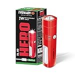 Eveready Hero DL80, Rechargeable 1W LED Torch Cum Emergency 2W Sidelight, Type-B/Micro-USB Fast Charging, Overcharge & Deep Discharge Protection, Powered by Li-Ion Battery