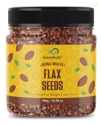 GreenFinity 300g Raw Flax Seeds  High in Fiber for Effective Weight Ma
