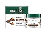 Biotique Clove Purifying Anti-Blemish Face Pack | Natural Deep Cleansing Face Mask for Acne & Pimples | Reduces Blemishes, Excess Oil & Skin Impurities| Detoxifies, Purifies & Revitalizes Skin | 75g